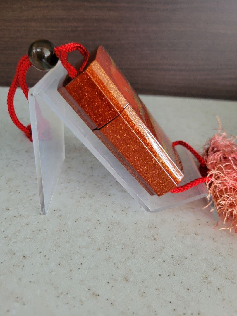 ぽん太郎柳山作　鶴時絵　印籠　印籠　中古