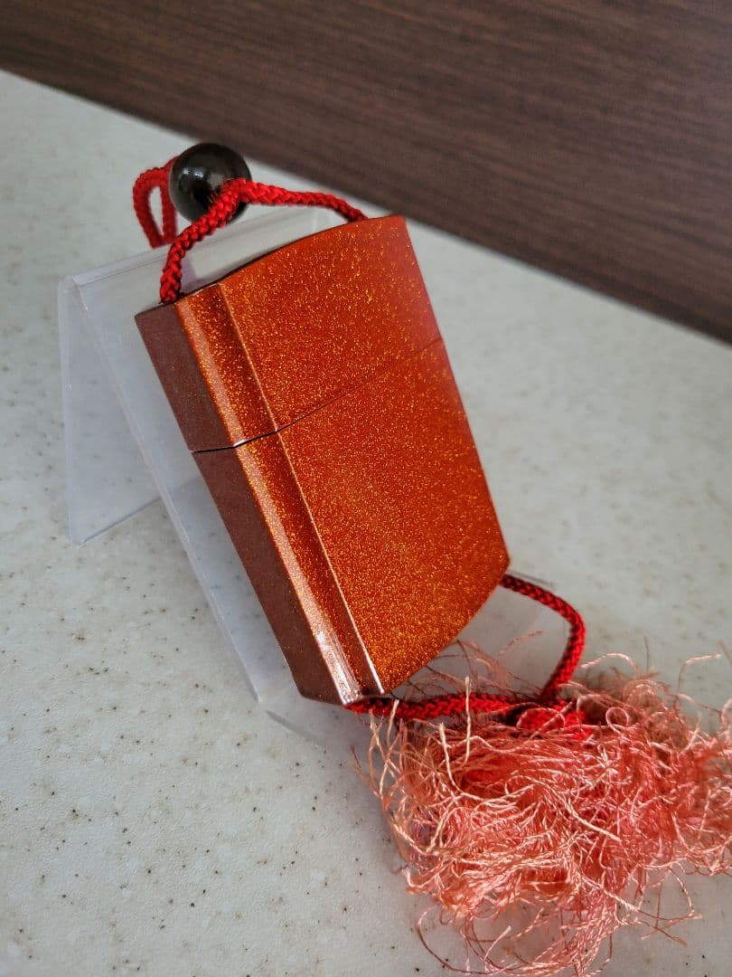 ぽん太郎柳山作　鶴時絵　印籠　印籠　中古