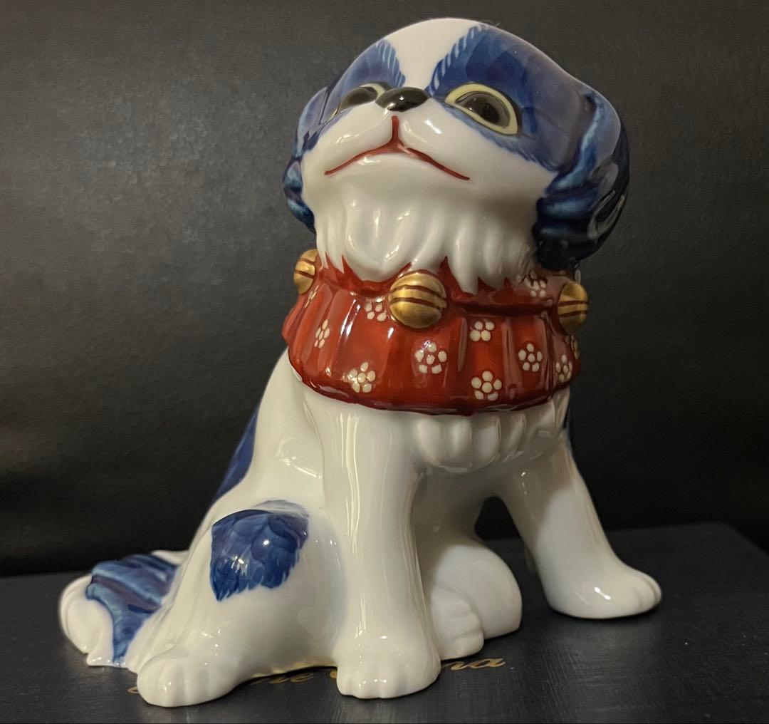 源右衛門窯 染錦戌 そめにしきいぬ 置物