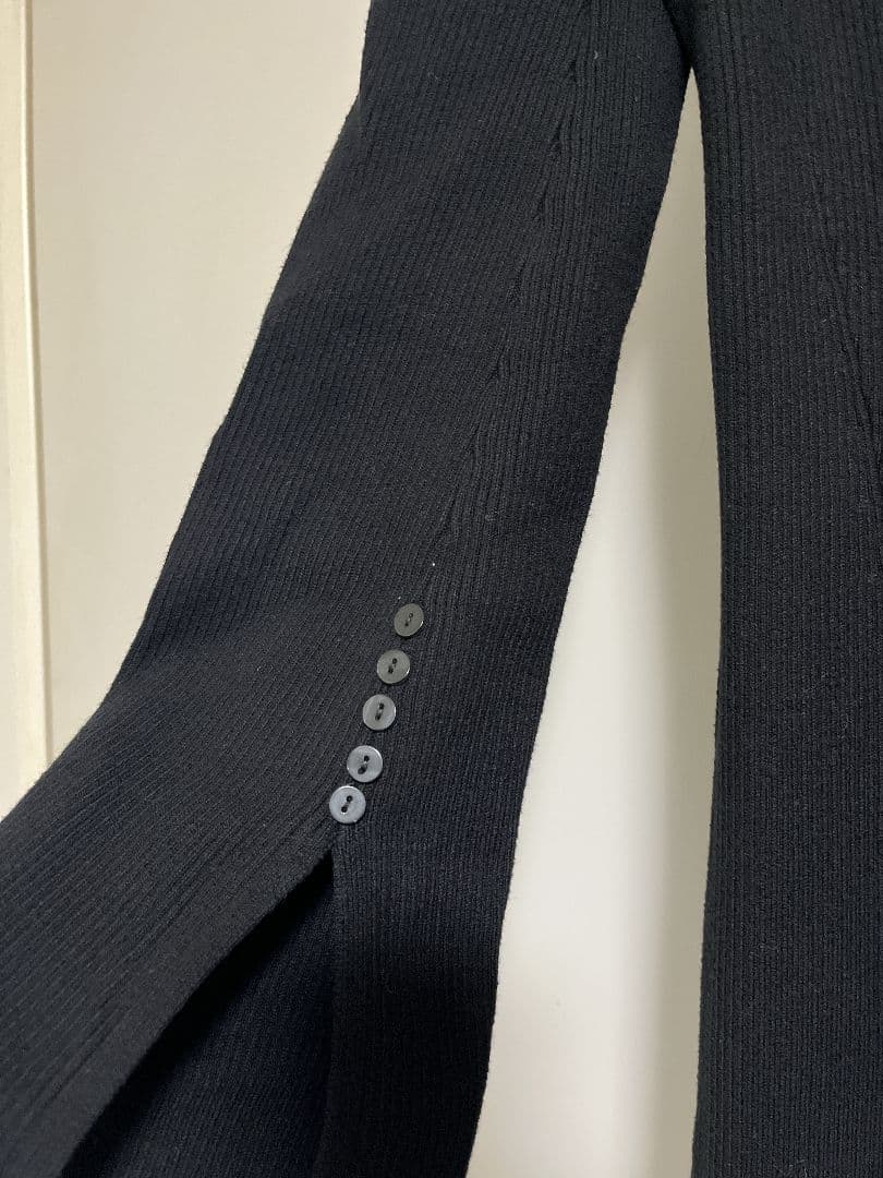 AMERI　CAN SLEEVE LAYERED KNIT DRESS