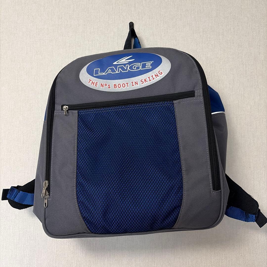 LANGE ラング スキー ブーツ リュック ブーツバッグ ブルー グレー　古着