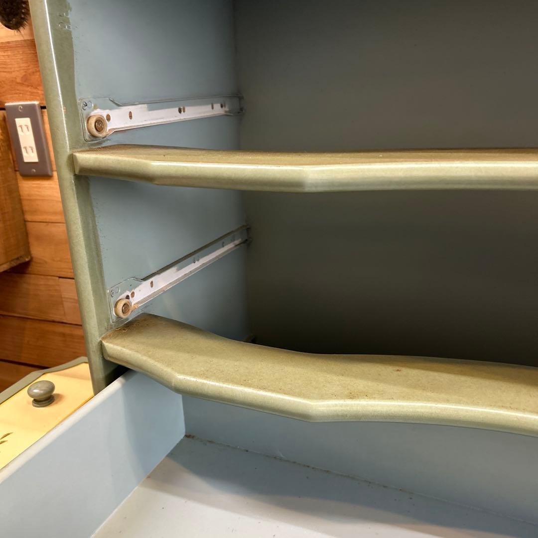 花柄装飾のグリーンタンス 4段