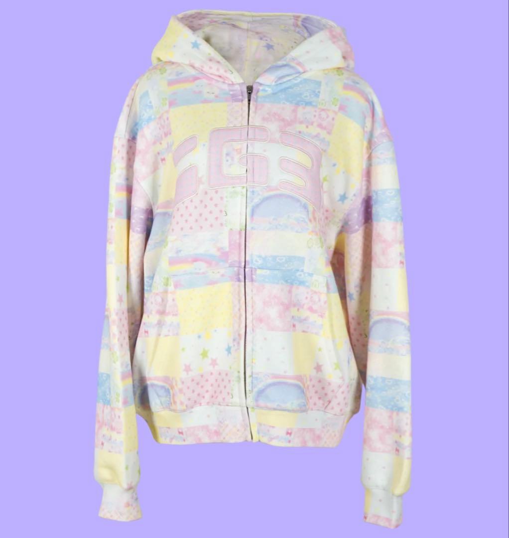 igusa イグサ sugar patch zip hoodie フーディー
