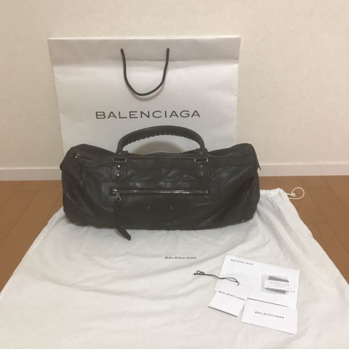 【送料込】BALENCIAGA バレンシアガ ドラム型ボストンバッグ