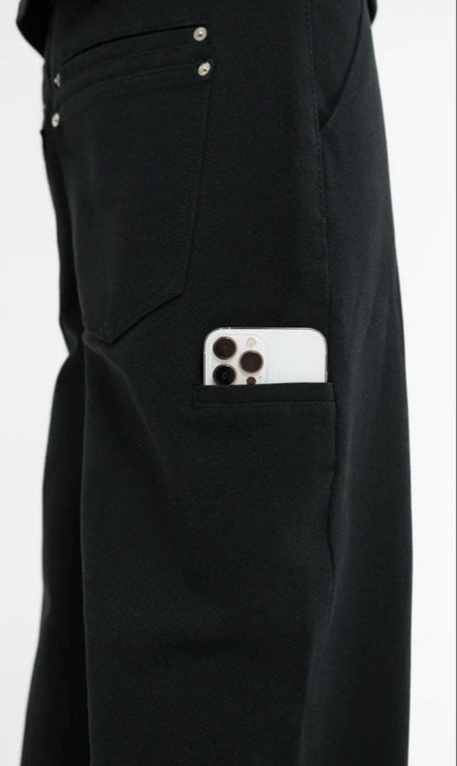 パンツ Asapmode Stacked Canvas Wide-Leg Pants M