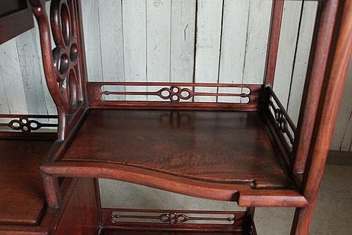 A*A様 唐木　紫檀無垢材　飾り棚　茶棚　茶箪笥　螺鈿　古家具　古民家