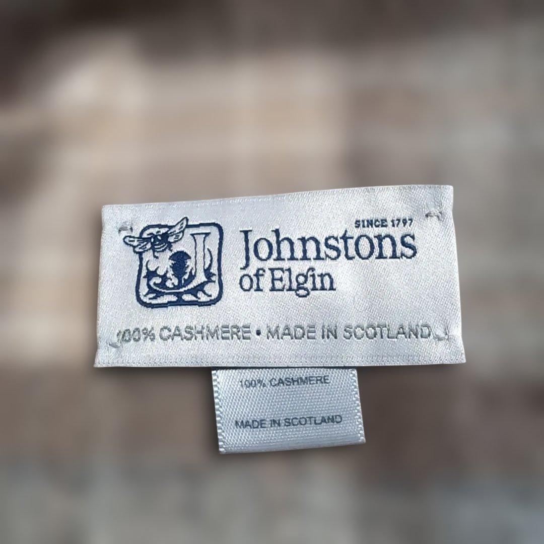 未使用品　JOHNSTONS OF ELGIN ジョンストンズ　カシミヤマフラー