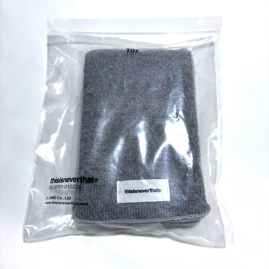 新品 TEMBEA x thisisneverthat マフラー グレー ネバザ