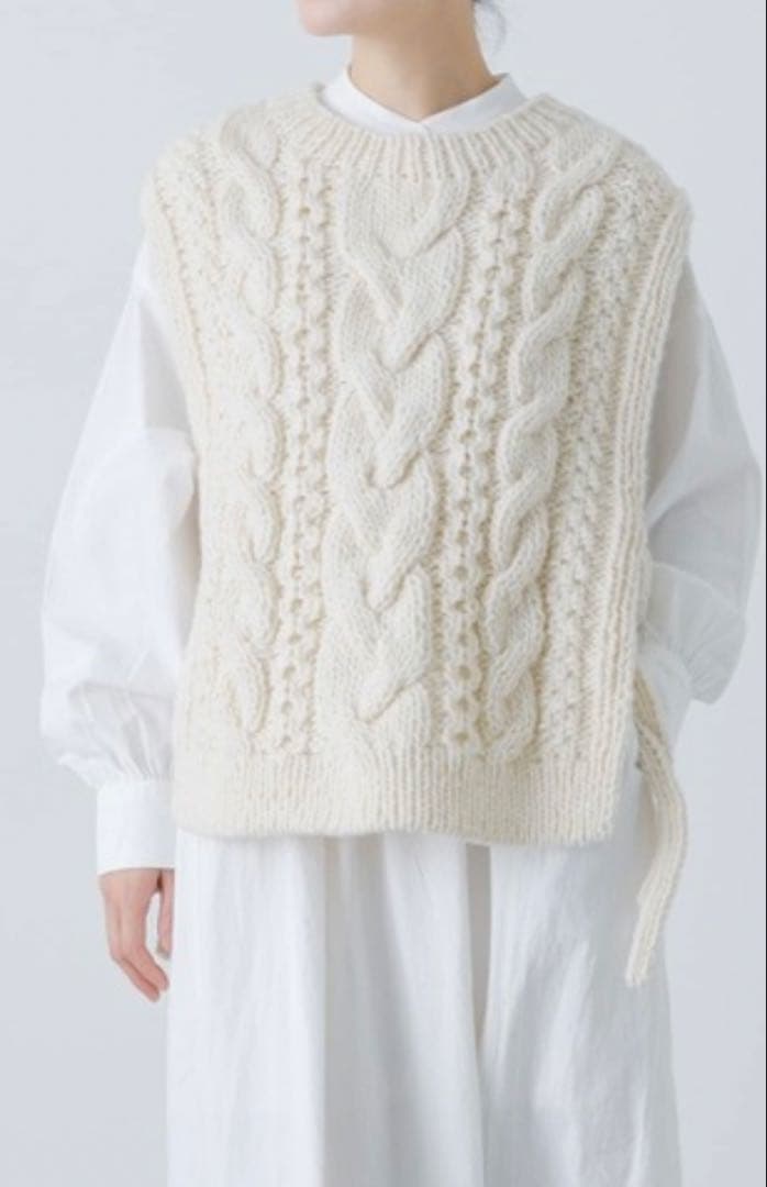 新品 かぐれ ペルーアランニットベスト ベスト