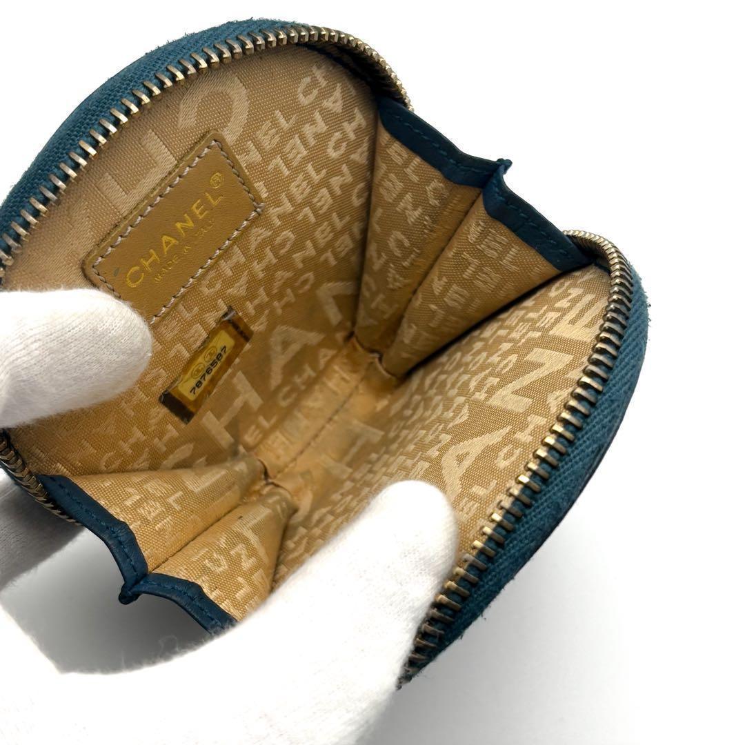 【美品✨】シャネル 財布 パース ケース カメリア ラウンド