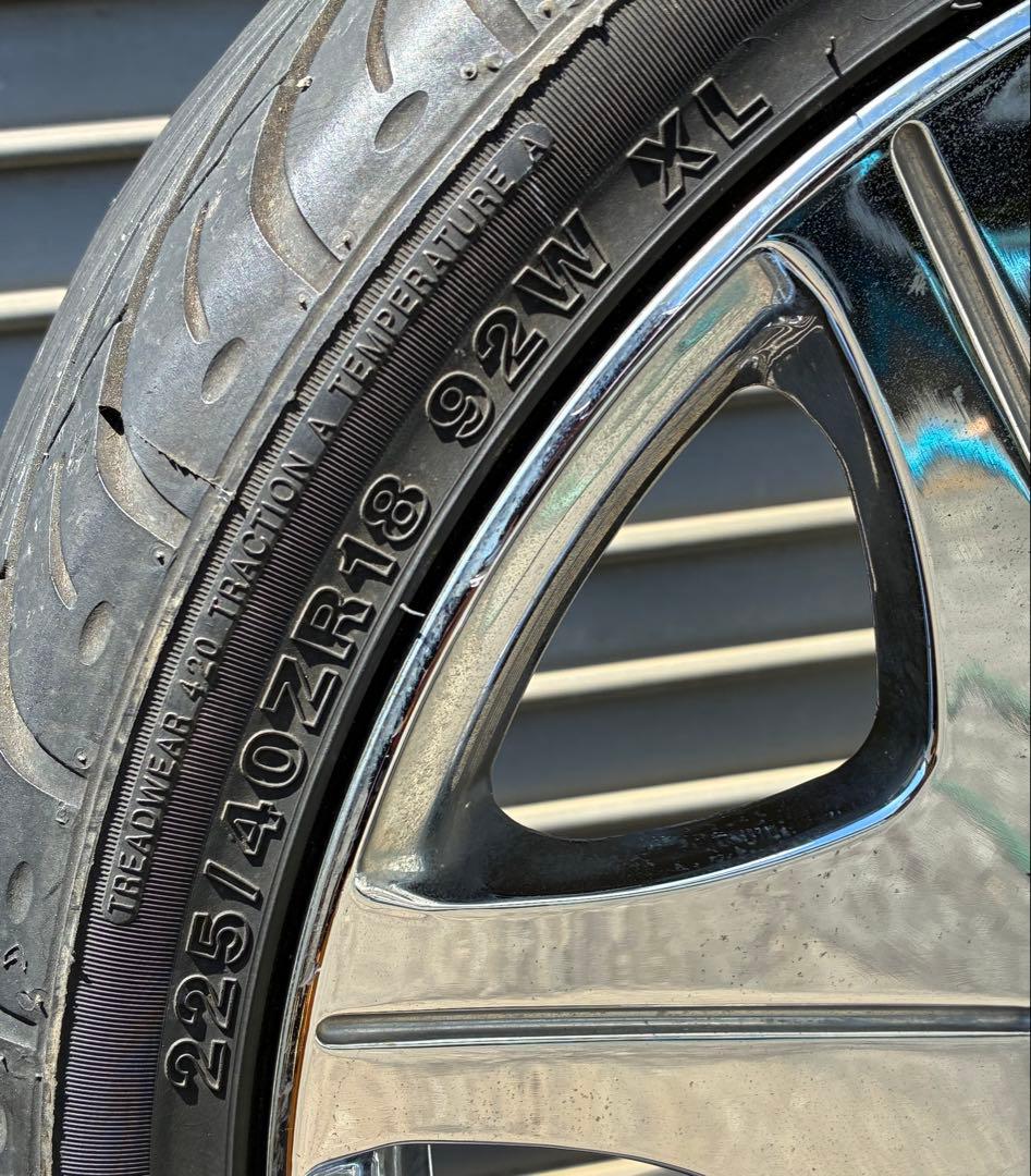 LEGZAS レグザス メッキ 18インチ x8JJ +45 5穴 114.3