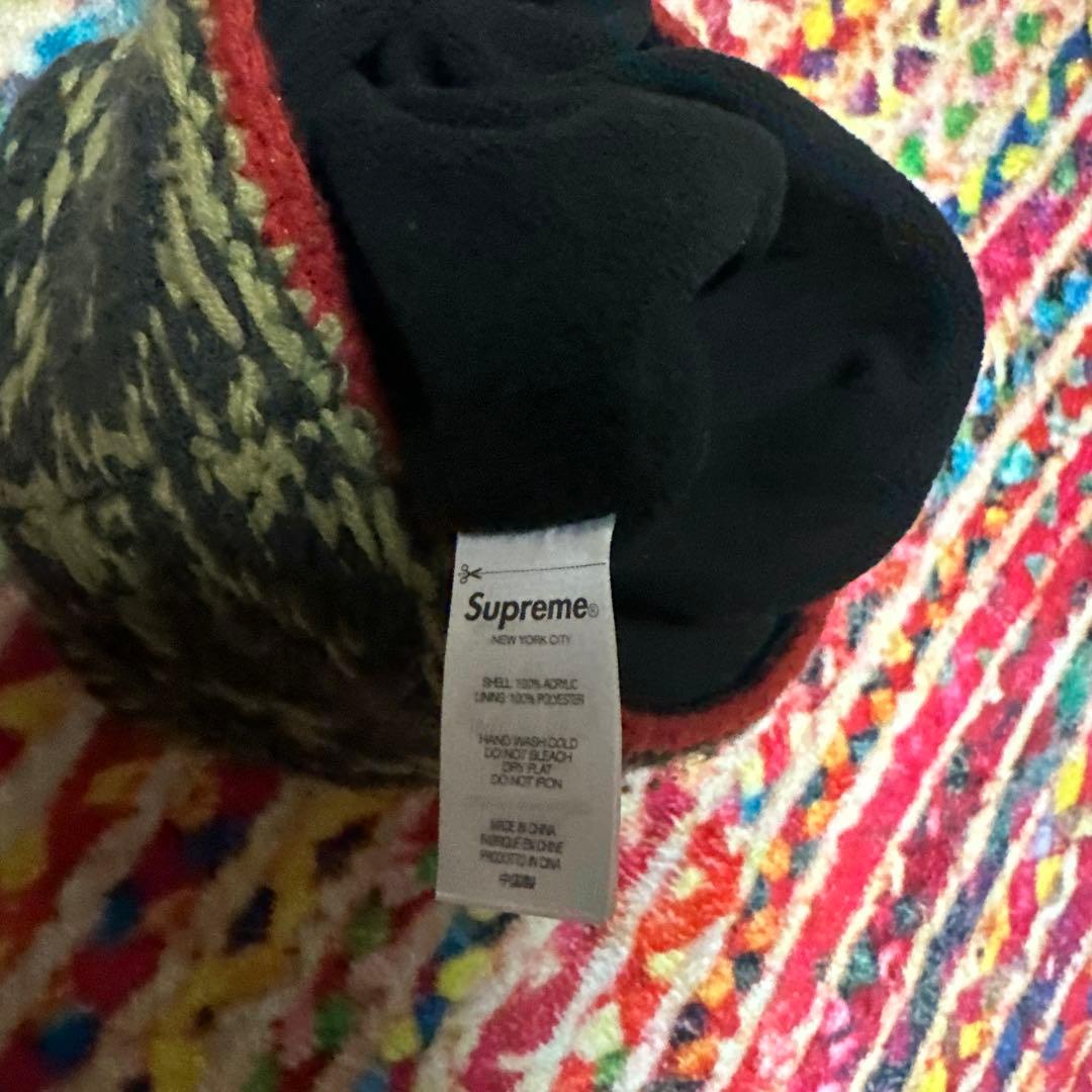 Supreme ニットビーニー オリーブ・ブラック