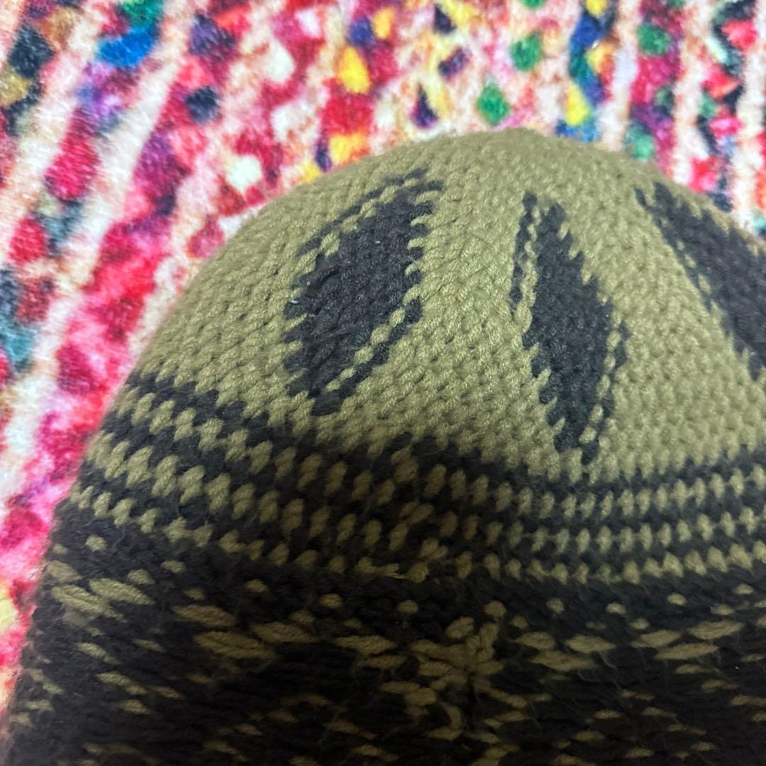 Supreme ニットビーニー オリーブ・ブラック