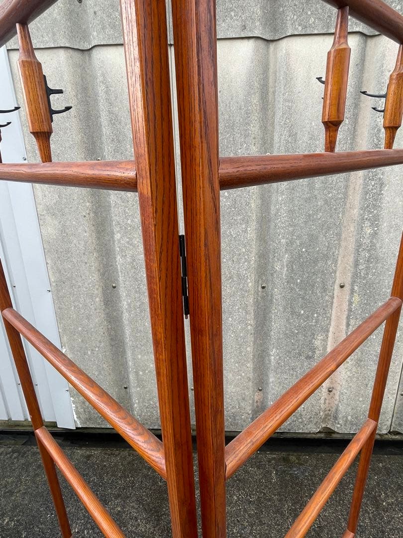 稀少/古道具/当時物/無垢材/木製/衣紋掛け/衣桁/着物掛け/21