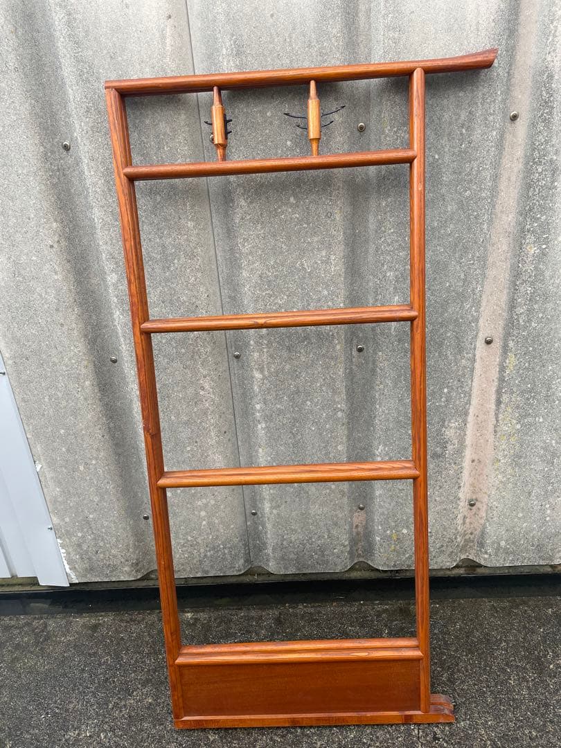 稀少/古道具/当時物/無垢材/木製/衣紋掛け/衣桁/着物掛け/21