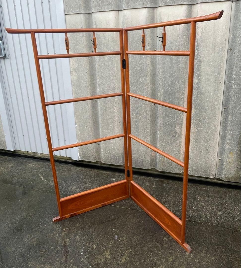 稀少/古道具/当時物/無垢材/木製/衣紋掛け/衣桁/着物掛け/21