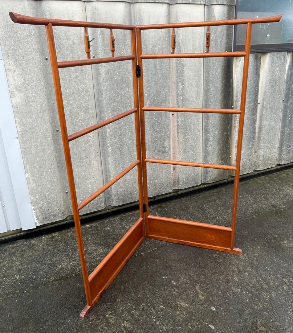 稀少/古道具/当時物/無垢材/木製/衣紋掛け/衣桁/着物掛け/21