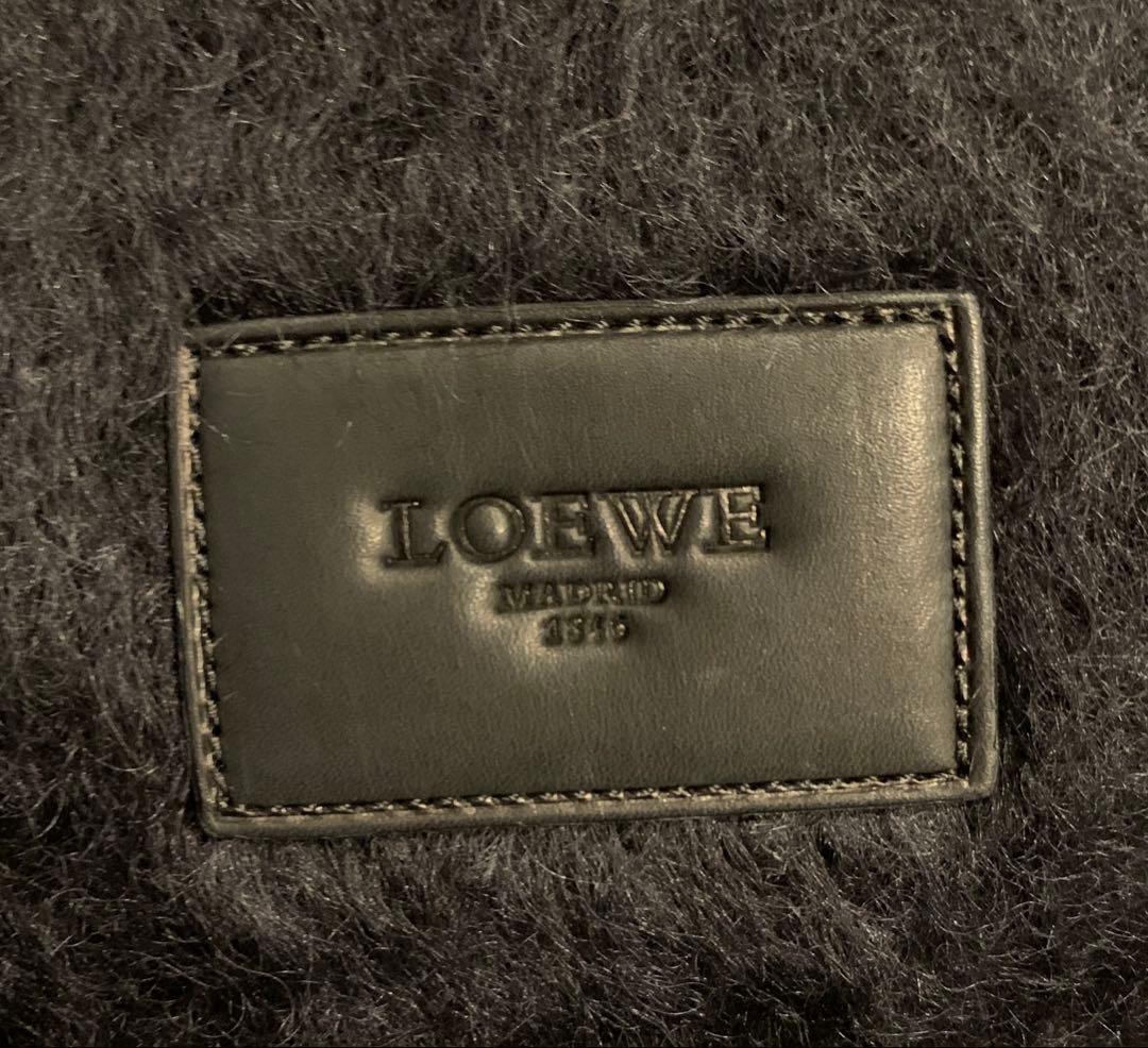 LOEWE ロエベ モヘヤマフラー 黒