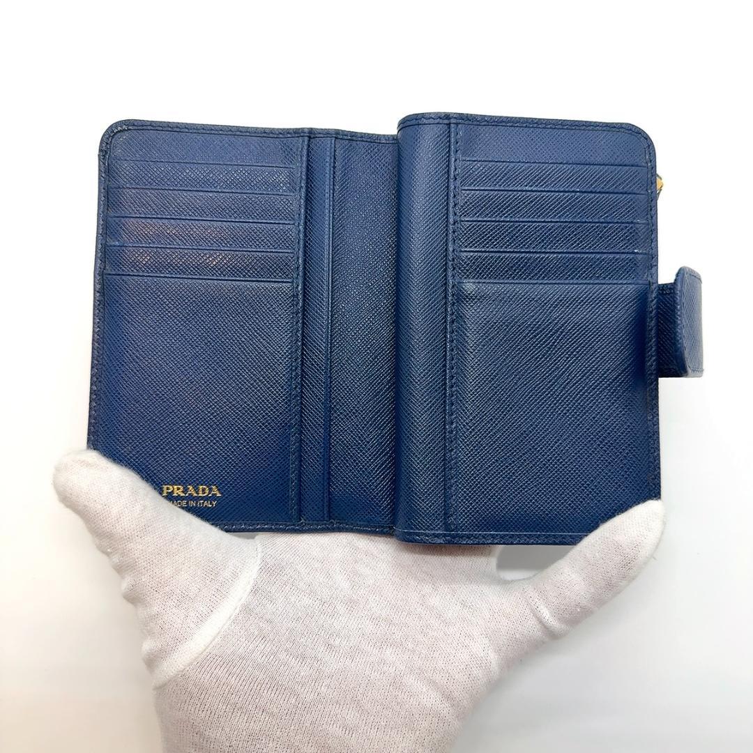 ◇プラダ◇1ML225/サフィアーノ/コンパクトウォレット/二つ折り/財布