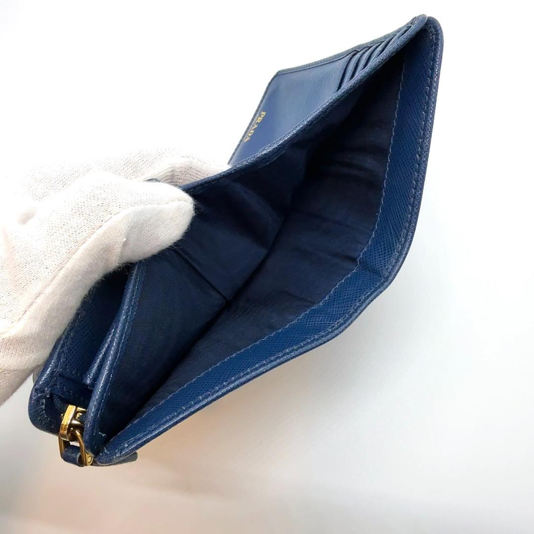 ◇プラダ◇1ML225/サフィアーノ/コンパクトウォレット/二つ折り/財布