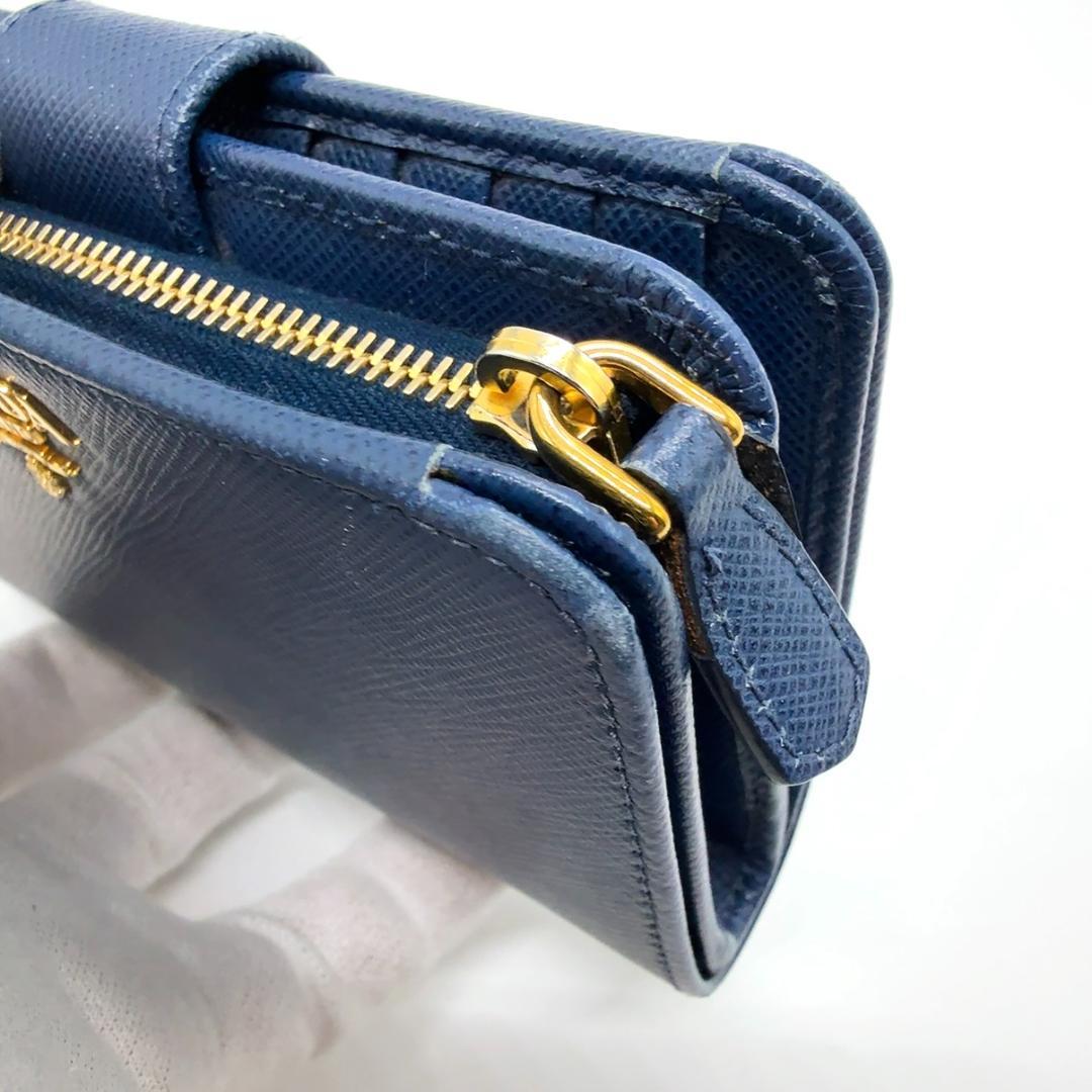 ◇プラダ◇1ML225/サフィアーノ/コンパクトウォレット/二つ折り/財布