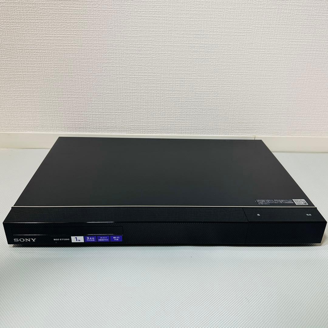 SONY 3番組録画　ソニー　BDレコーダー　BDZ-ET1200 1TB