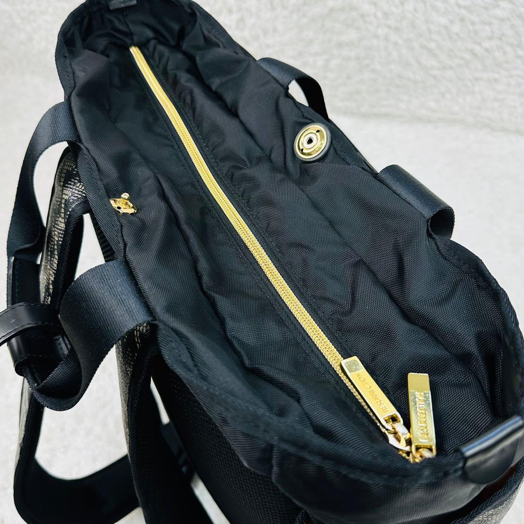 極美品/ レザレクション　リュック　ラルスNo.3　2way　ロゴ　ドイツホック