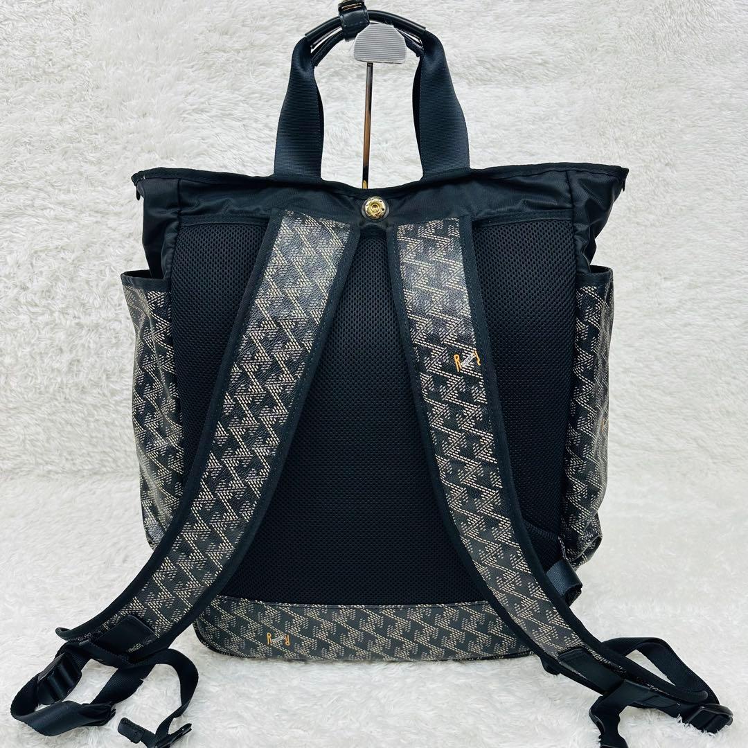 極美品/ レザレクション　リュック　ラルスNo.3　2way　ロゴ　ドイツホック