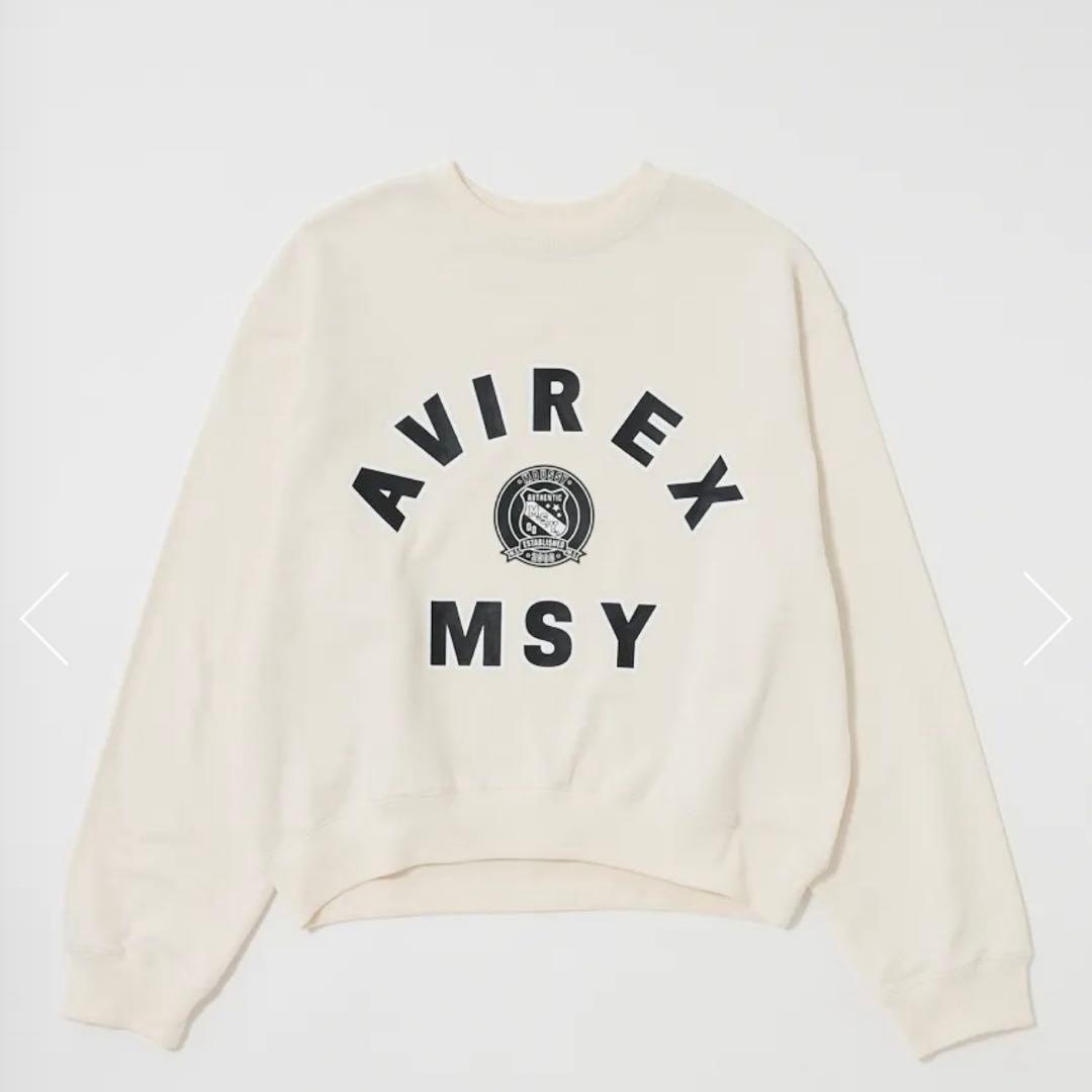 削除します！moussy× AVIREX SWEAT プルオーバー