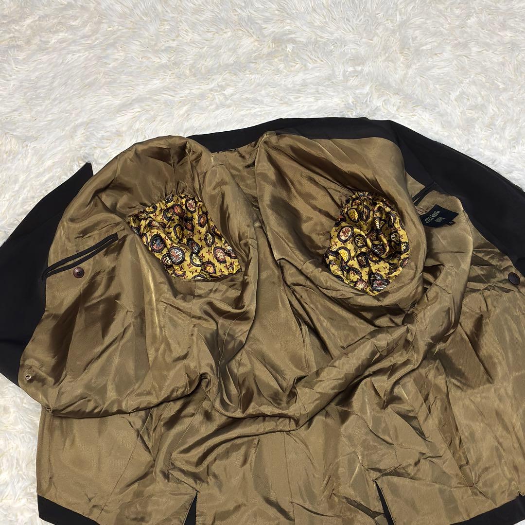 希少 OLDジャンポールゴルチエ　ダブル　ジャケット　48 ダークブラウン光沢