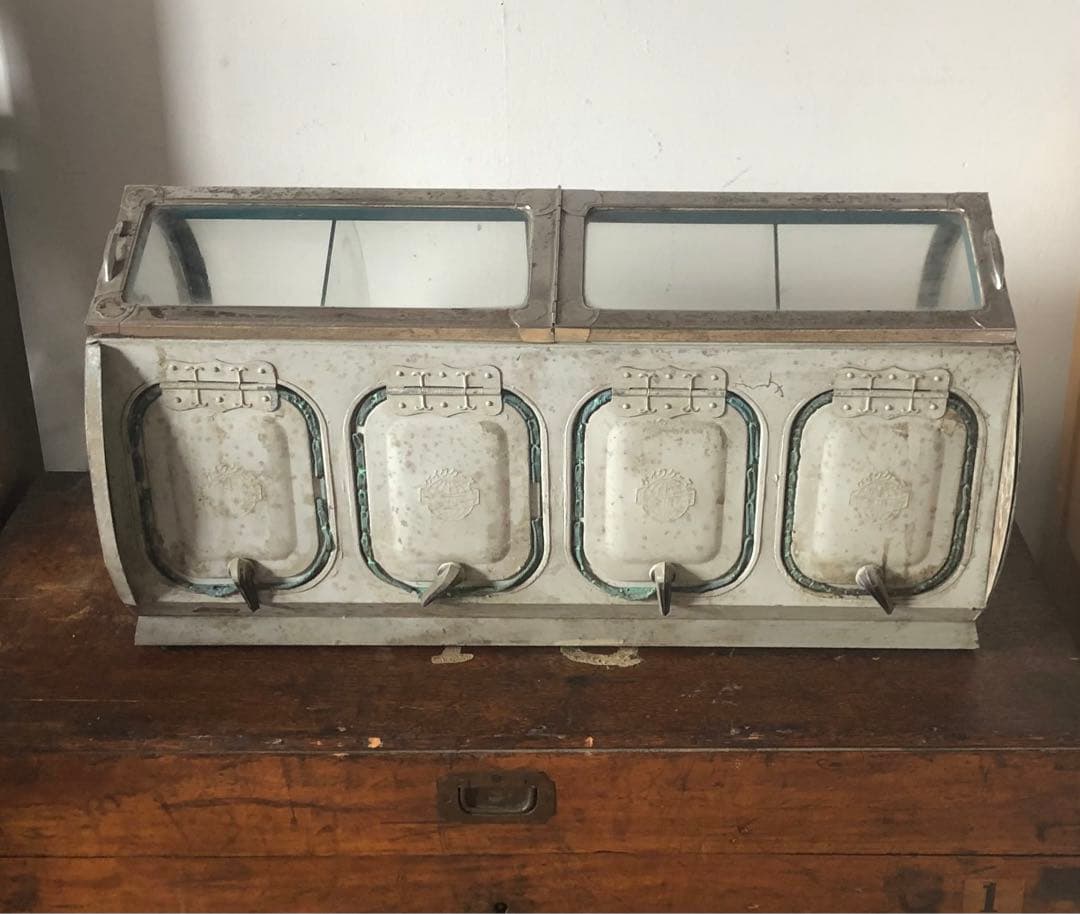 昭和レトロ　ガラス製ディスプレイケース