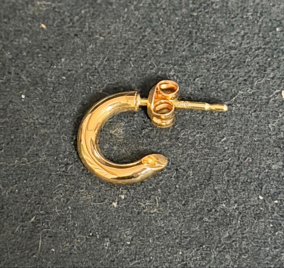 ウストラトンカチ CAREERING フープピアス k18 藤原ヒロシ