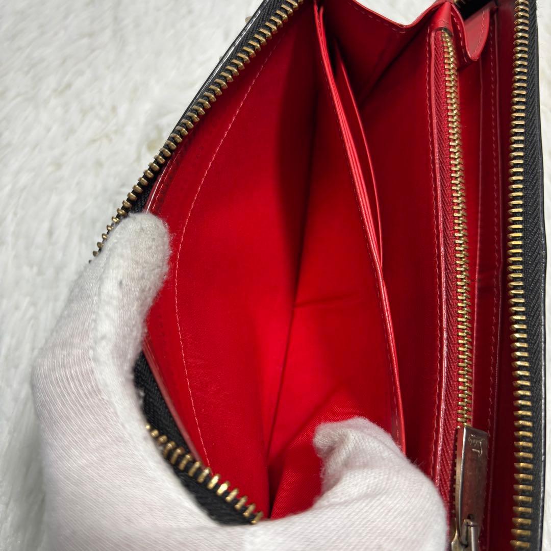 ✨美品✨ ルブタン パネトーネ スタッズ 長財布 レザー ラウンドジップ 革 黒