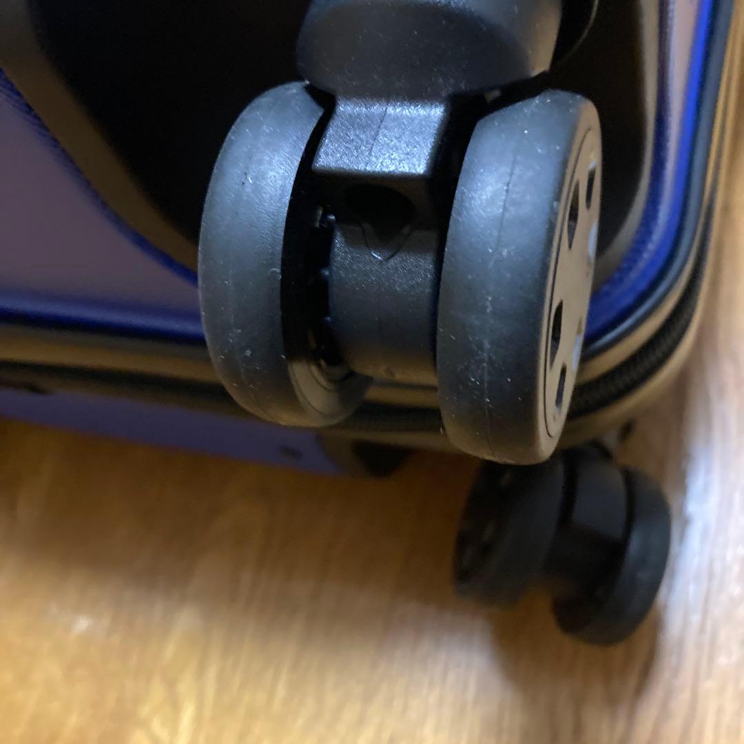 美品 レア キャリーケース 無印良品 青 限定色