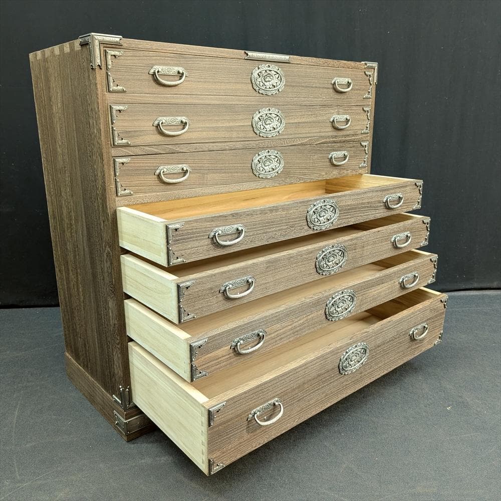 美品　丸石商事　桐箪笥　整理箪笥　箪笥　タンス　たんす　着物　衣類　蟻組　気密