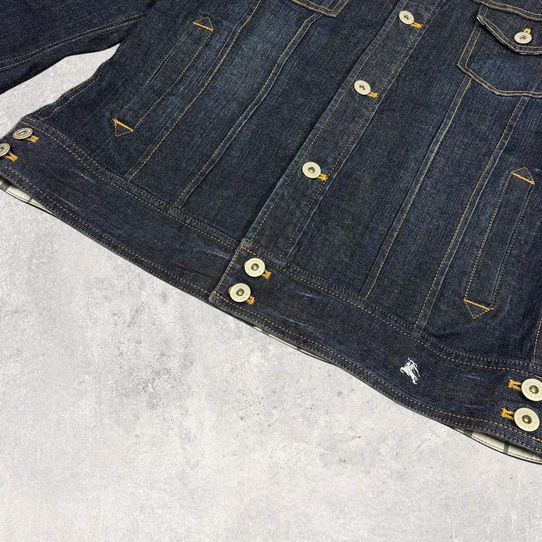 こばこうバーバリーブラックレーベル デニムジャケット L ノバチェック