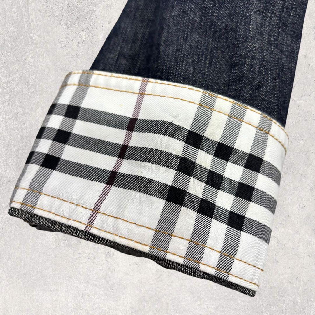 こばこうバーバリーブラックレーベル デニムジャケット L ノバチェック