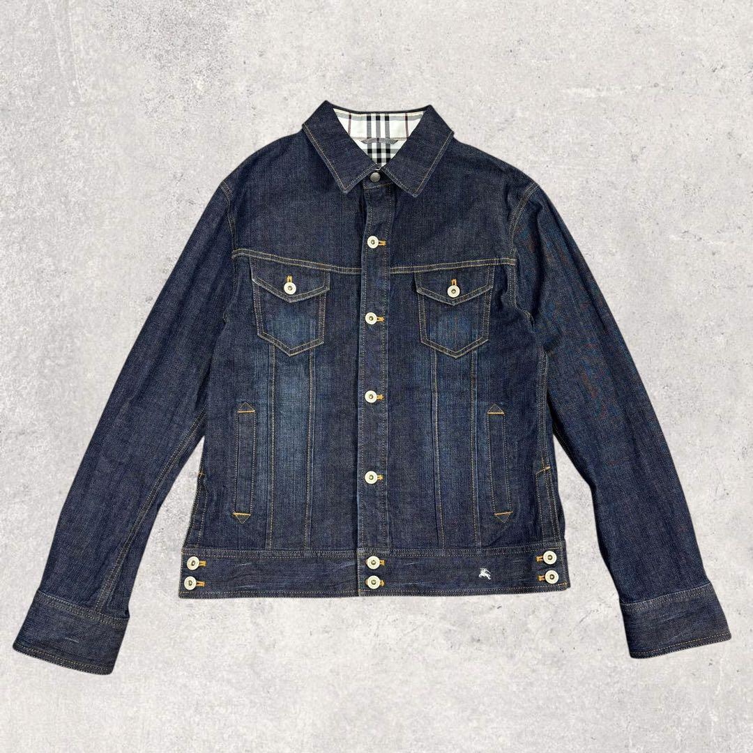こばこうバーバリーブラックレーベル デニムジャケット L ノバチェック