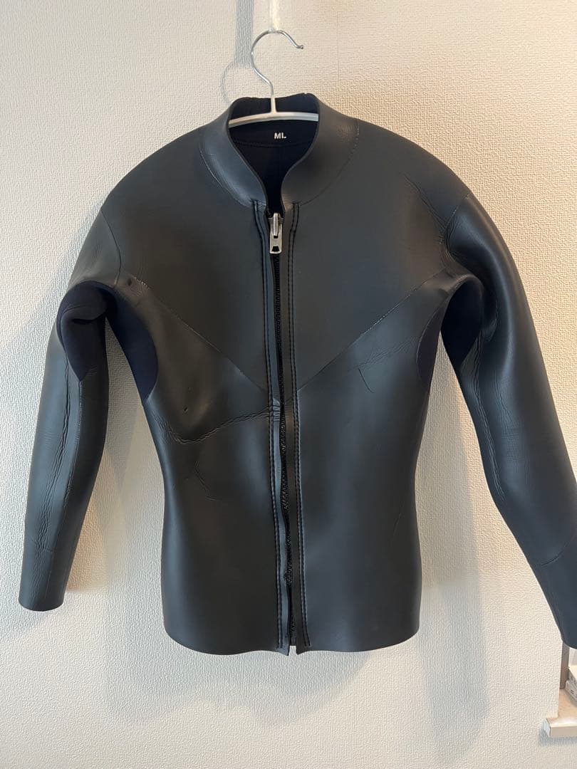 激安！ネオプレン フルジッパー タッパー ロングジョンML ブラック