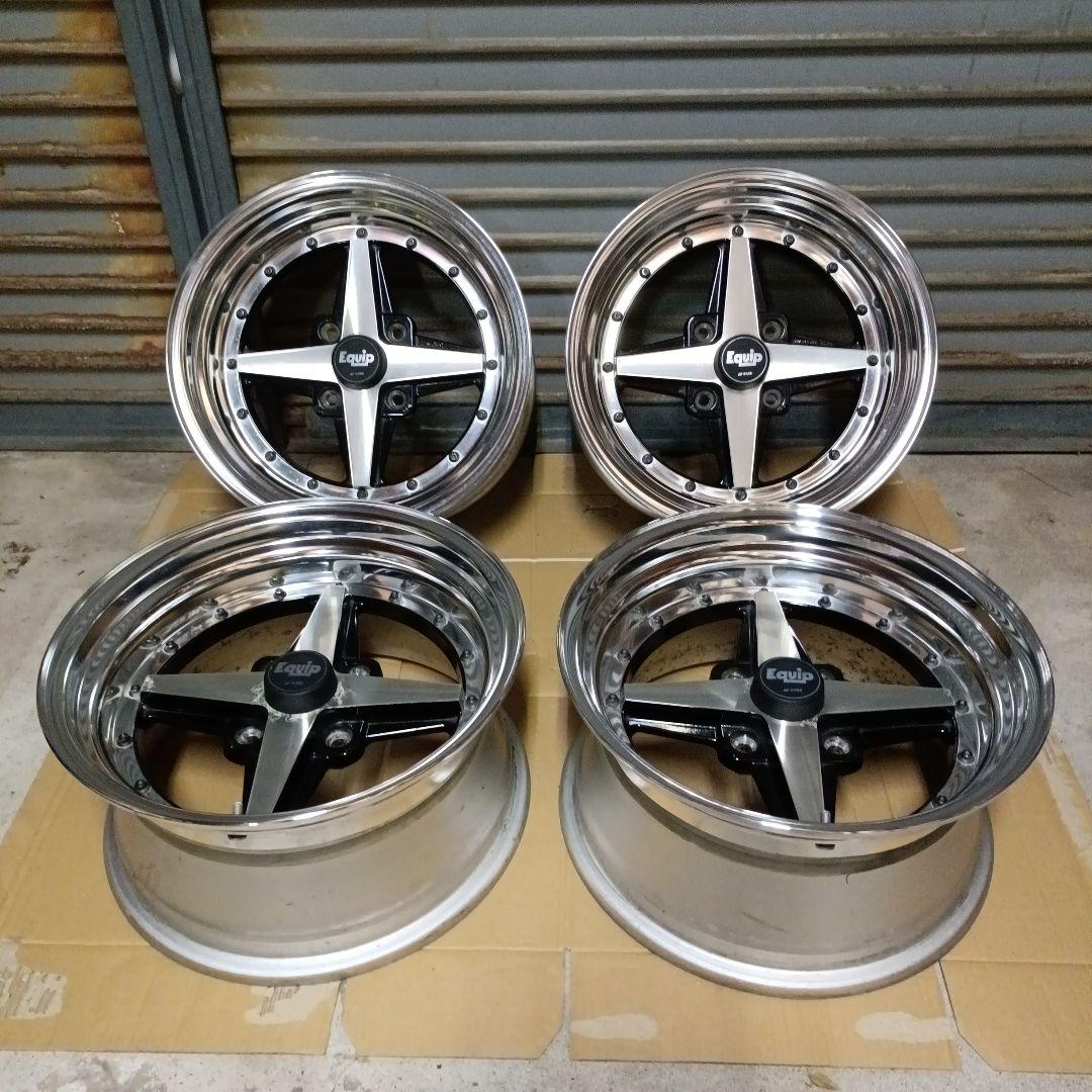 ワーク Equip エクイップ01 7.5j×15インチ 4本セットリペア済