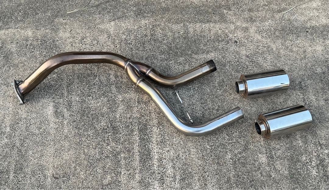 コペン Be free リアピース + 100Φマフラーカッター