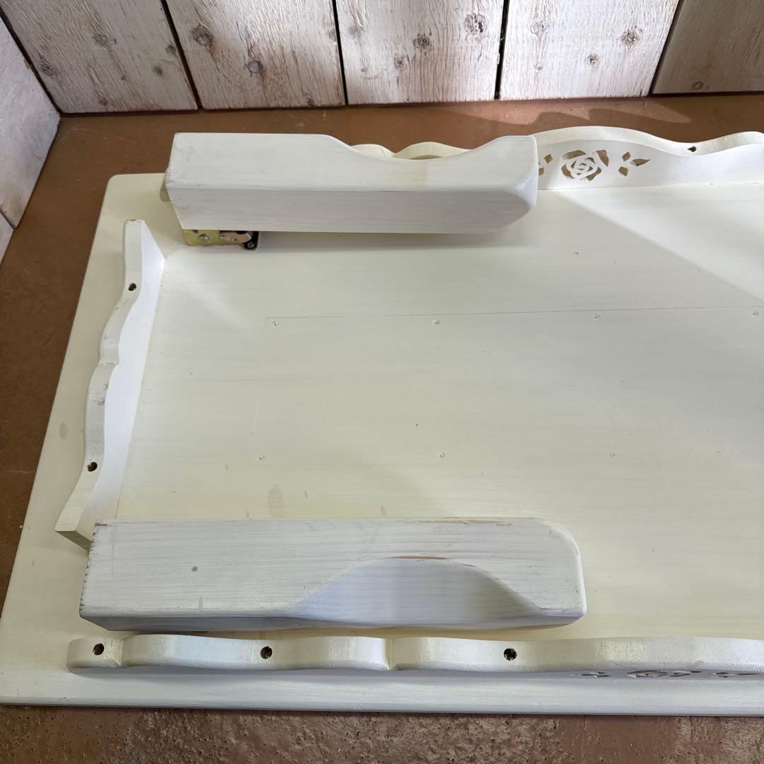 マニーローズタイルを使った 折りたたみローテーブルカッティングローズ試作展示品