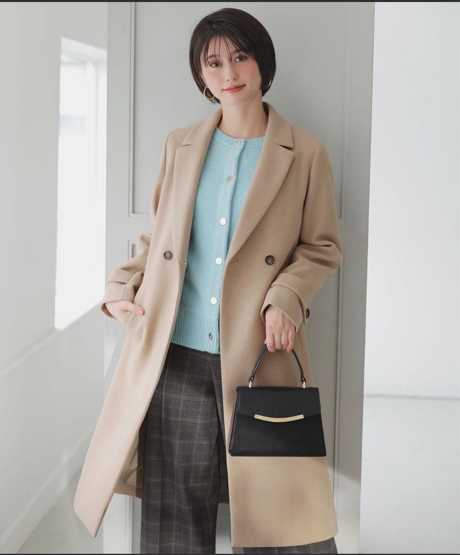 新品 ANY SIS／ウールライクロングチェスターコート