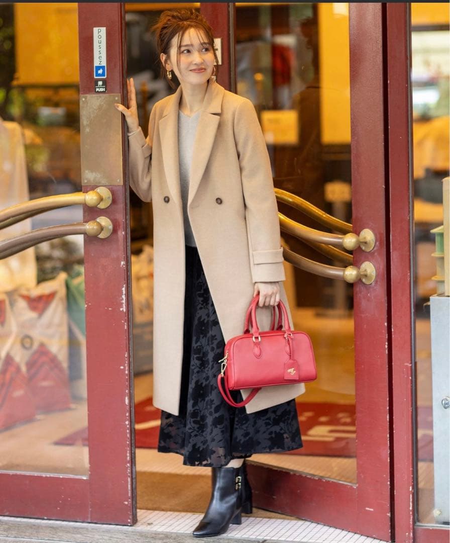 新品 ANY SIS／ウールライクロングチェスターコート