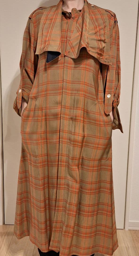 美品　定価11万FUMIKAUCHIDASCARFCOLLARDRESSCOAT