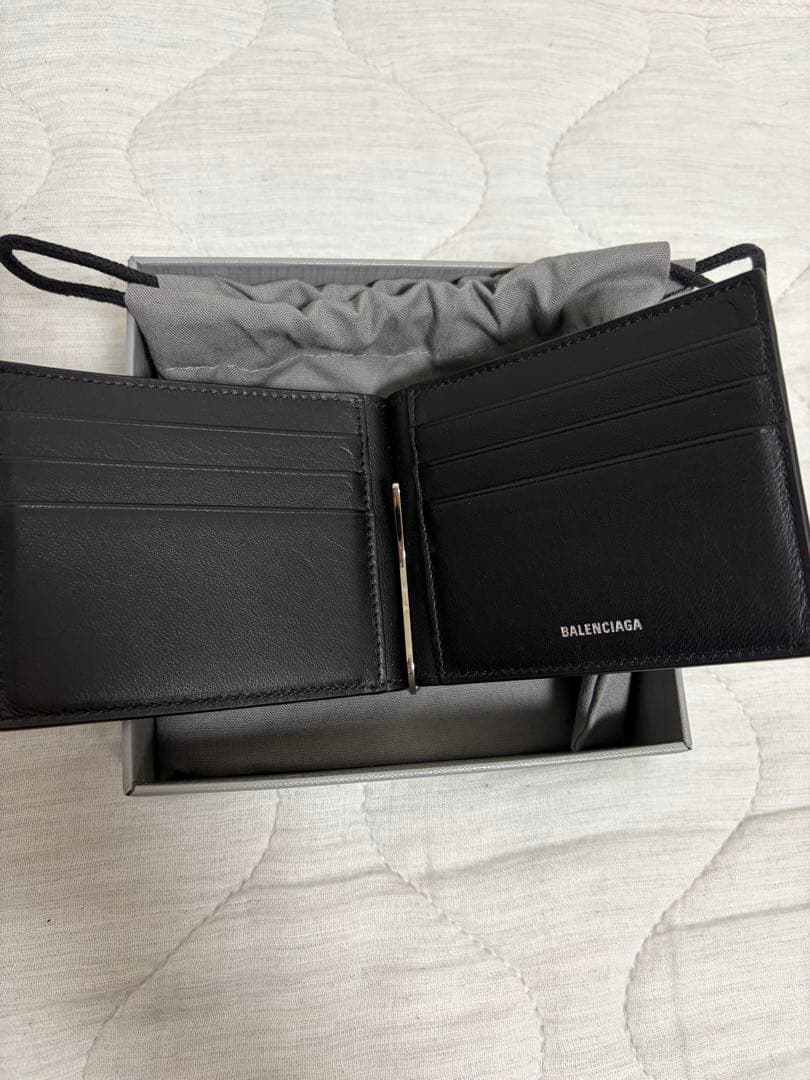 BALENCIAGA モナコレザー　マネークリップ