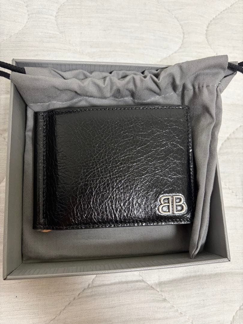 BALENCIAGA モナコレザー　マネークリップ