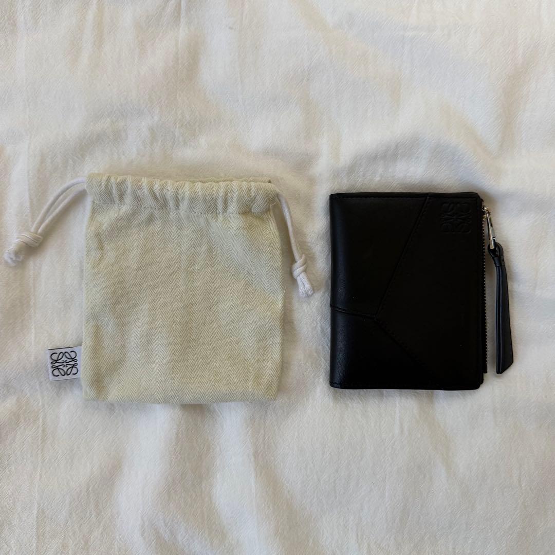 e*l様 【希少】【美品】LOEWE パズル スリム コンパクト ウォレット ブ