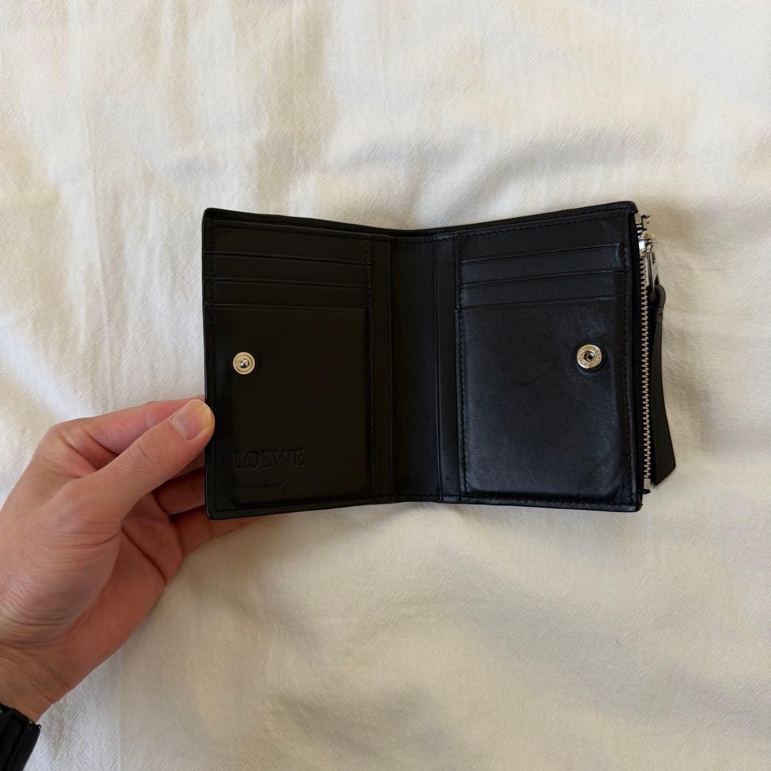 e*l様 【希少】【美品】LOEWE パズル スリム コンパクト ウォレット ブ