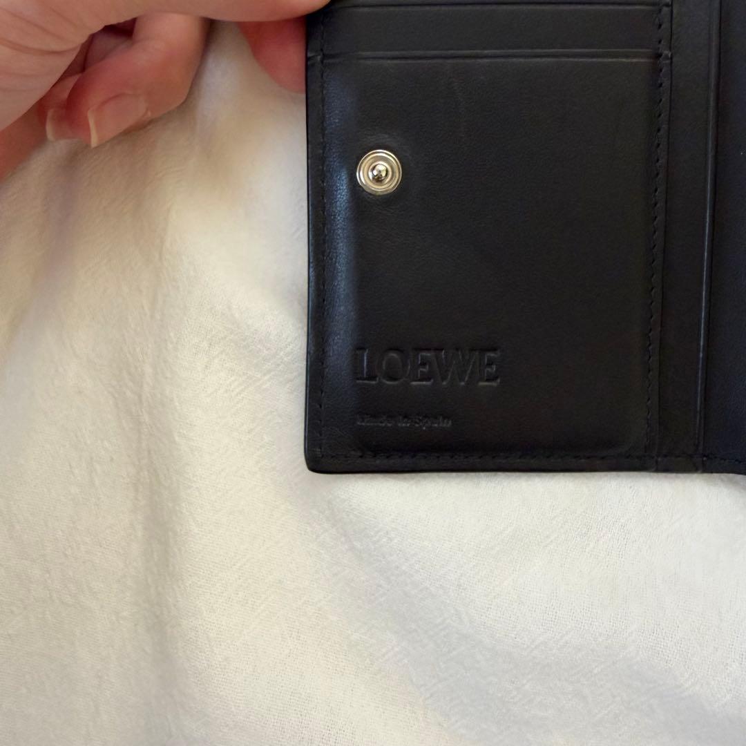 e*l様 【希少】【美品】LOEWE パズル スリム コンパクト ウォレット ブ